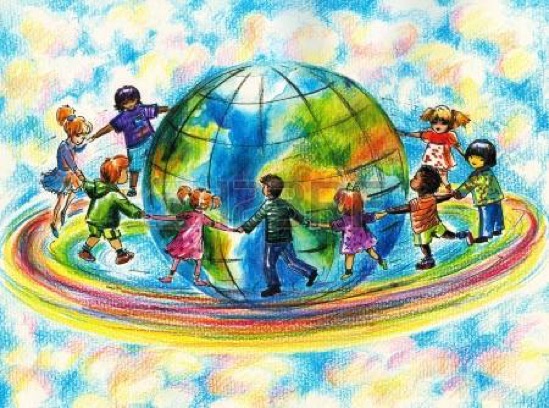 18912169-children-of-different-races-running-on-rainbow-around-planet-earth